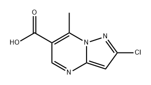 Pyrazolo[1,5-a]pyrimidine-6-carboxylic acid, 2-chloro-7-methyl- Structure