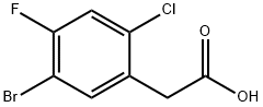 2-(5-bromo-2-chloro-4-fluorophenyl)acetic acid Structure