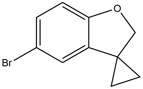 Spiro[benzofuran-3(2H),1'-cyclopropane], 5-bromo- 구조식 이미지