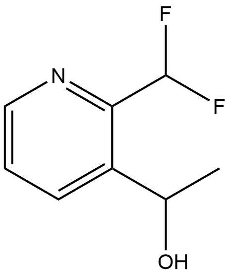 3-Pyridinemethanol, 2-(difluoromethyl)-α-methyl- Structure