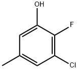 Phenol, 3-chloro-2-fluoro-5-methyl- Structure