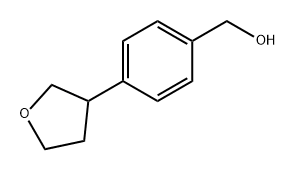 Benzenemethanol, 4-(tetrahydro-3-furanyl)- Structure