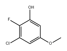 3-Chloro-2-fluoro-5-methoxyphenol Structure