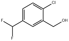 [2-chloro-5-(difluoromethyl)phenyl]methanol Structure
