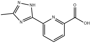 2-Pyridinecarboxylic acid, 6-(3-methyl-1H-1,2,4-triazol-5-yl)- Structure