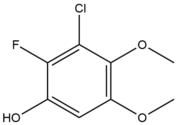 3-Chloro-2-fluoro-4,5-dimethoxyphenol Structure