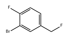 Benzene, 2-bromo-1-fluoro-4-(fluoromethyl)- Structure