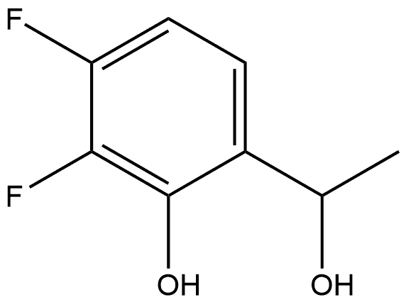 3,4-Difluoro-2-hydroxy-α-methylbenzenemethanol Structure