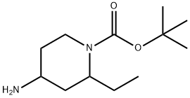 tert-butyl 4-amino-2-ethylpiperidine-1-carboxylate Structure