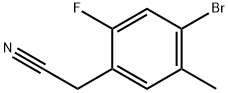 Benzeneacetonitrile, 4-bromo-2-fluoro-5-methyl- Structure