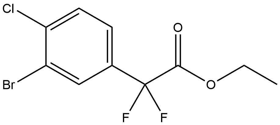 Ethyl 3-bromo-4-chloro-α,α-difluorobenzeneacetate Structure