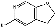 Furo[2,3-c]pyridine, 5-bromo-2,3-dihydro- Structure