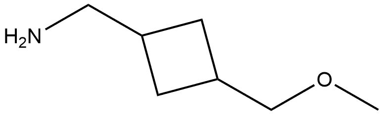 (3-(methoxymethyl)cyclobutyl)methanamine Structure