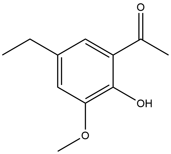 1-(5-Ethyl-2-hydroxy-3-methoxyphenyl)ethanone Structure