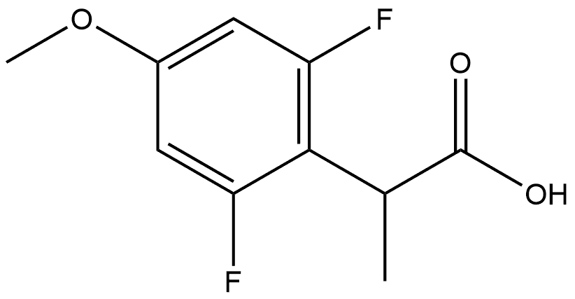 2,6-Difluoro-4-methoxy-α-methylbenzeneacetic acid Structure