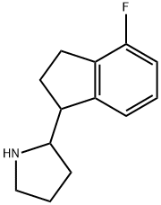 2-(4-fluoro-2,3-dihydro-1H-inden-1-yl)pyrrolidine Structure