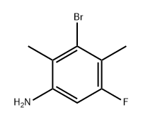 Benzenamine, 3-bromo-5-fluoro-2,4-dimethyl- 구조식 이미지