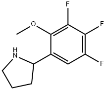2-(3,4,5-trifluoro-2-methoxyphenyl)pyrrolidine Structure