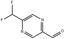 2-Pyrazinecarboxaldehyde, 5-(difluoromethyl)- Structure