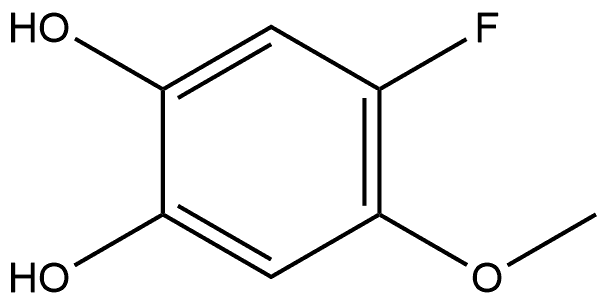 4-fluoro-5-methoxybenzene-1,2-diol Structure