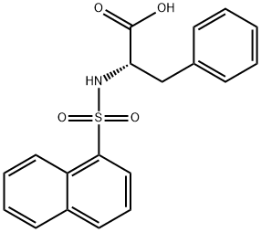 (S)-2-(Naphthalene-1-sulfonamido)-3-phenylpropanoic acid 구조식 이미지