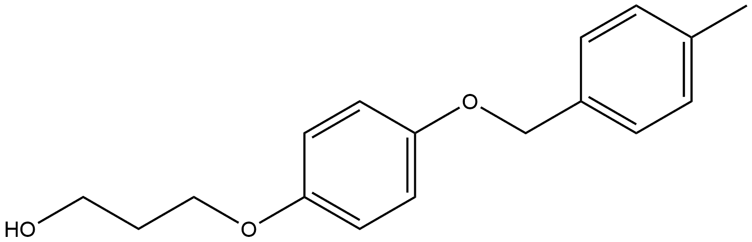 3-[4-[(4-Methylphenyl)methoxy]phenoxy]-1-propanol Structure