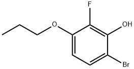 6-bromo-2-fluoro-3-propoxyphenol Structure