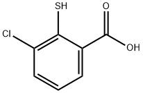 Benzoic acid, 3-chloro-2-mercapto- 구조식 이미지