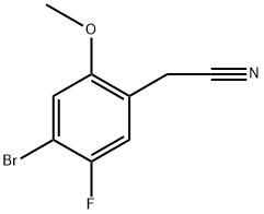 Benzeneacetonitrile, 4-bromo-5-fluoro-2-methoxy- Structure