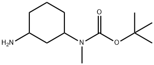 tert-butyl N-(3-aminocyclohexyl)-N-methylcarbamate Structure