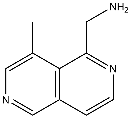 8-Methyl-2,6-naphthyridine-1-methanamine Structure