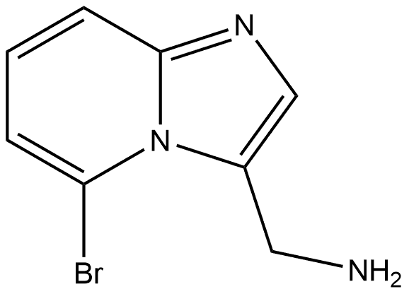 5-Bromoimidazo[1,2-a]pyridine-3-methanamine Structure