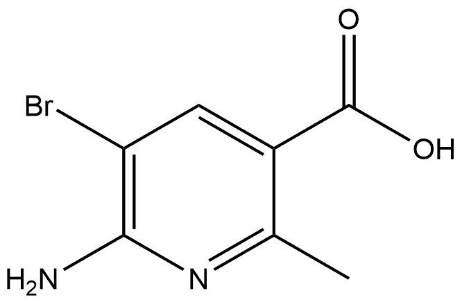 6-Amino-5-bromo-2-methyl-3-pyridinecarboxylic acid Structure