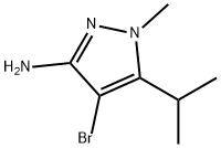 4-Bromo-5-isopropyl-1-methyl-1H-pyrazol-3-amine Structure