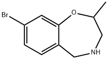 8-bromo-2-methyl-2,3,4,5-tetrahydro-1,4-benzoxazepine hydrochloride Structure