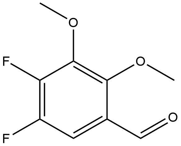 4,5-Difluoro-2,3-dimethoxybenzaldehyde Structure