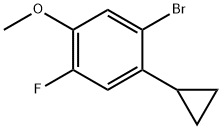 Benzene, 1-bromo-2-cyclopropyl-4-fluoro-5-methoxy- Structure