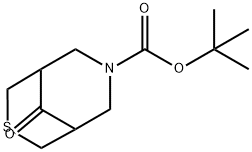 1,1-Dimethylethyl 9-oxo-3-thia-7-azabicyclo[3.3.1]nonane-7-carboxylate Structure