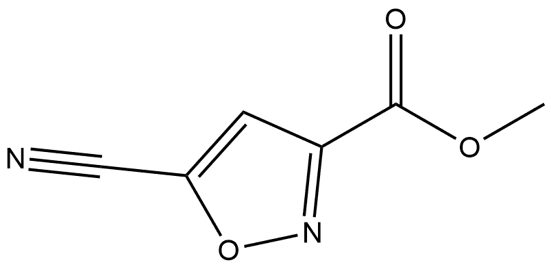 Methyl 5-cyano-3-isoxazolecarboxylate Structure