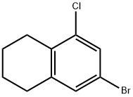Naphthalene, 7-bromo-5-chloro-1,2,3,4-tetrahydro- 구조식 이미지