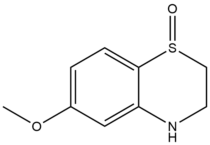 6-methoxy-3,4-dihydro-2H-benzo[b][1,4]thiazine 1-oxide Structure