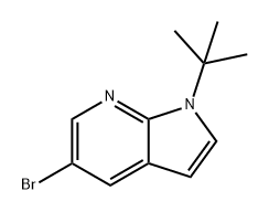 1H-Pyrrolo[2,3-b]pyridine, 5-bromo-1-(1,1-dimethylethyl)- Structure