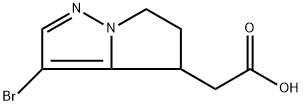 2-(3-bromo-5,6-dihydro-4H-pyrrolo[1,2-b]pyrazol-4-yl)acetic acid Structure