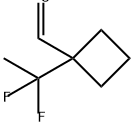 1-(1,1-difluoroethyl)cyclobutane-1-carbaldehyde Structure