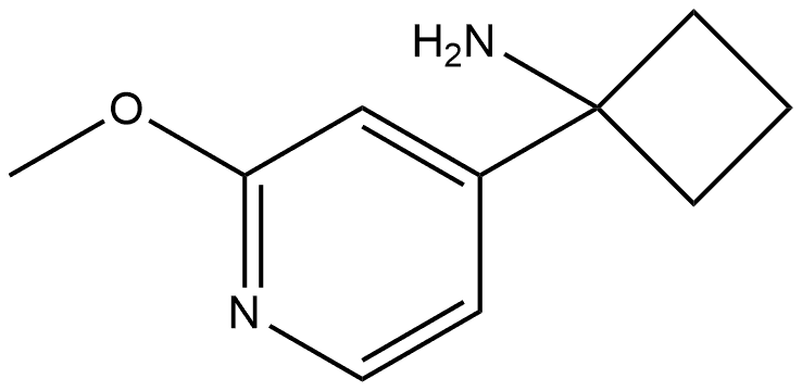 1-(2-Methoxy-4-pyridinyl)cyclobutanamine Structure