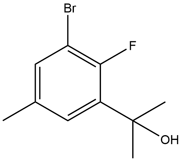 2-(3-bromo-2-fluoro-5-methylphenyl)propan-2-ol Structure