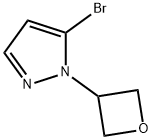 5-Bromo-1-(3-oxetanyl)-1H-pyrazole Structure