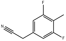 Benzeneacetonitrile, 3,5-difluoro-4-methyl- Structure