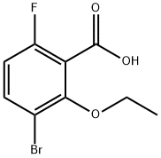 3-Bromo-2-ethoxy-6-fluorobenzoic acid Structure