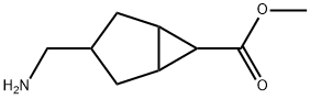 Bicyclo[3.1.0]hexane-6-carboxylic acid, 3-(aminomethyl)-, methyl ester Structure